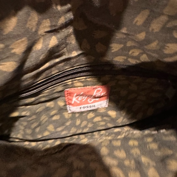 Fossil Key-Per Purple and Silver Crossbody Bag with Adjustable Strap - Picture 5 of 7